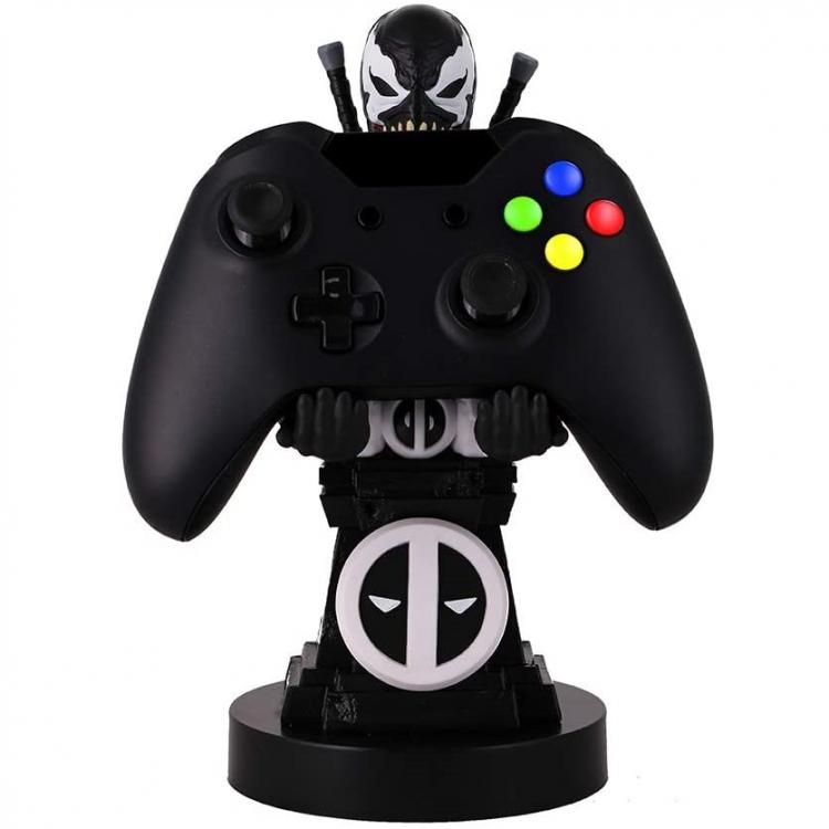 Cable Guys - (Deadpool Back Black) Marvel Smartphone Controller Stand Figurine