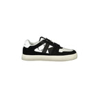 CALVIN KLEIN Scarpe Sneakers Uomo Bianche con Dettagli Neri e Plantare Removibile