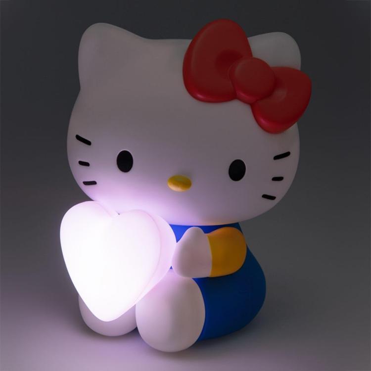 Paladone Hello Kitty Lamp with Heart 3D Lights for Table Desk Bedroom