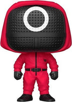 Funko Pop ! Television Squid Game - (1226) Masked Worker Red Soldier Figure 9Cm