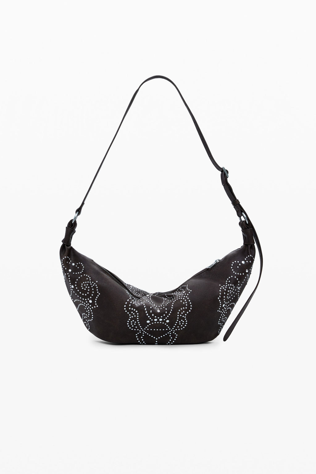 DESIGUAL Women's Brown Shoulder Bag, Poker Face Munster
