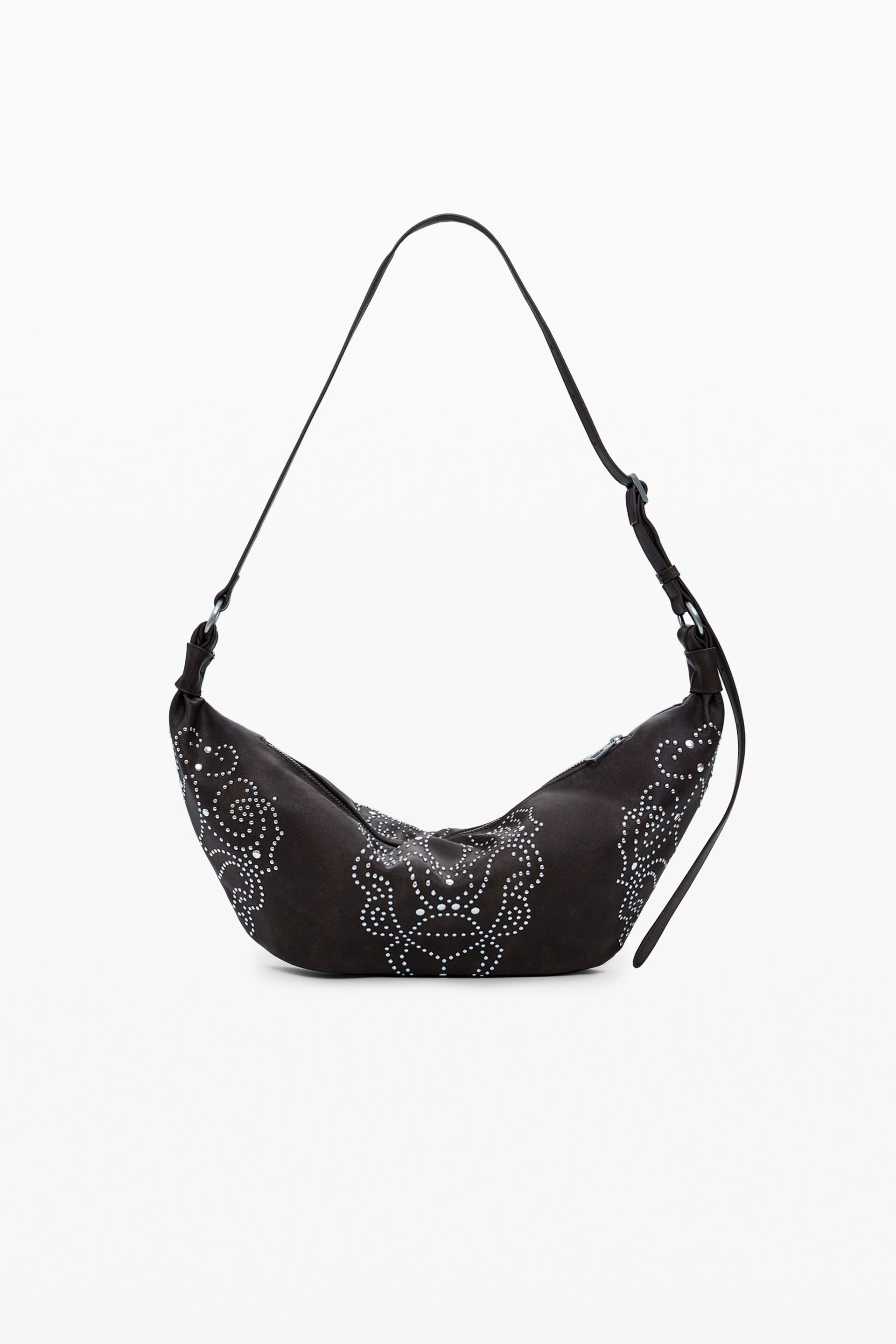 DESIGUAL Women's Brown Shoulder Bag, Poker Face Munster