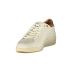 BLAUER Sneakers Uomo Bianche con Lacci e Dettagli a Contrasto Blu