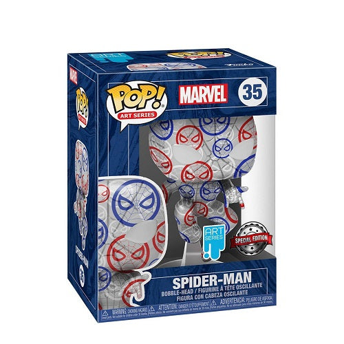 Funko Pop Art Series Marvel 35 Spiderman Special Edition Hard Case Gitd
