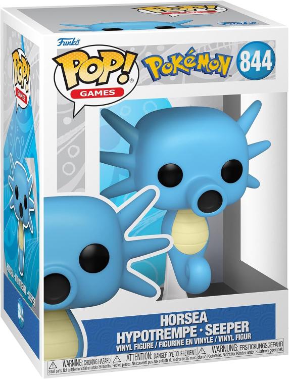 Funko Pop! Games Pokémon - (844) Horsea Vinyl Figure Water Evo Seadra 9Cm