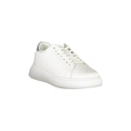 CALVIN KLEIN Scarpe Sneakers Donna Bianche con Dettagli a Contrasto