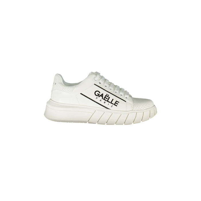 GAELLE PARIS Scarpe Sneakers Donna Bianche con Dettagli a Contrasto