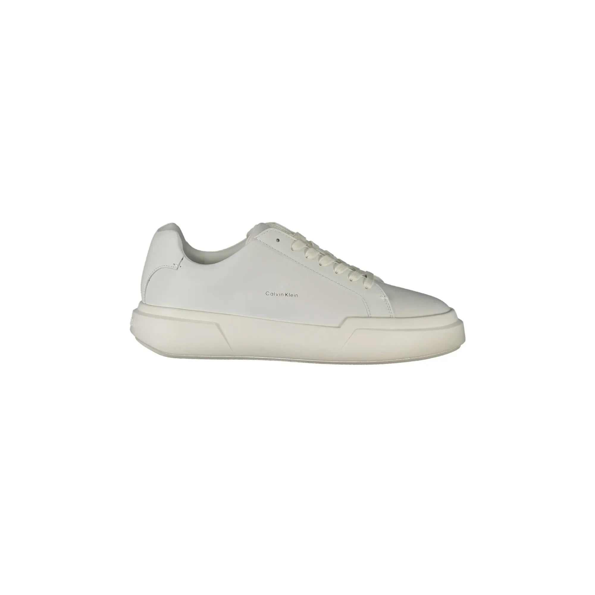 CALVIN KLEIN Women's White Lace-Up Sneakers with Removable Footbed