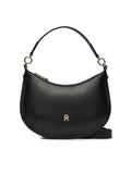 Tommy Hilfiger Women's Black Bag with Adjustable Shoulder Strap and Removable Handle