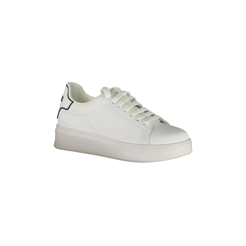 GAELLE PARIS Scarpe Sneakers Uomo Bianche con Dettagli a Contrasto