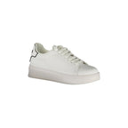 GAELLE PARIS Scarpe Sneakers Uomo Bianche con Dettagli a Contrasto