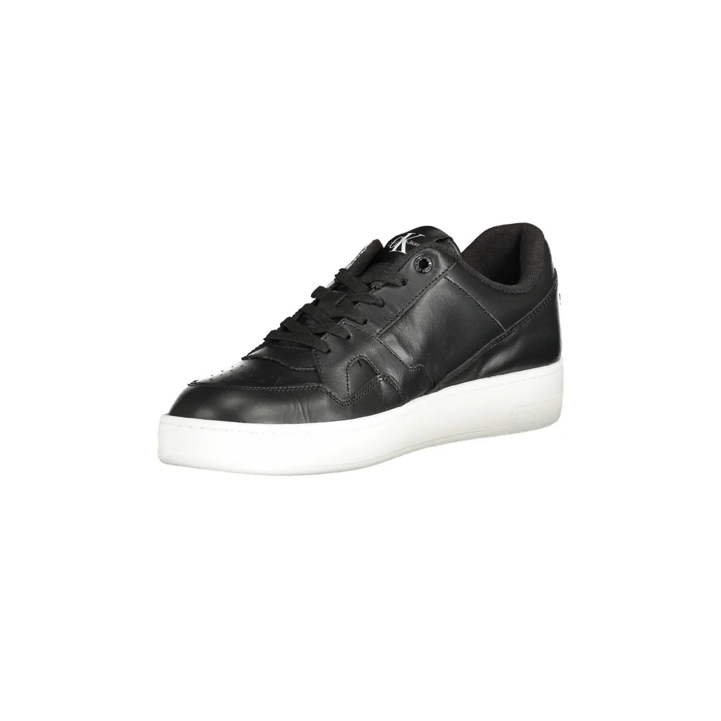 CALVIN KLEIN Scarpe Sneakers Uomo Nere con Dettagli a Contrasto