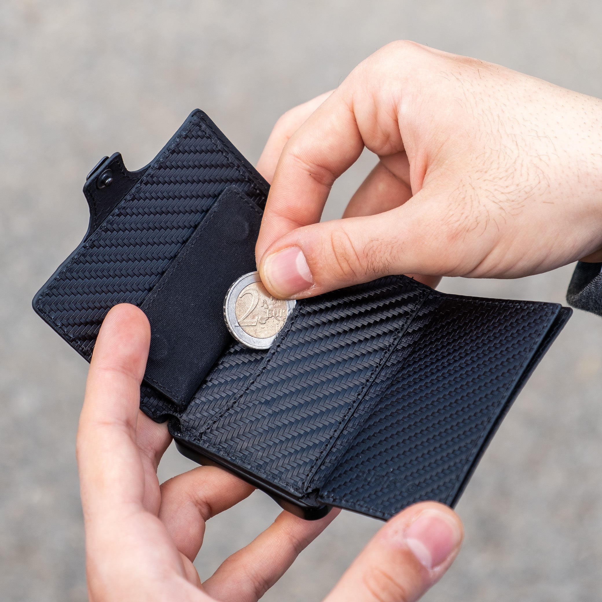 KLIK Mini with coin purse Carbon