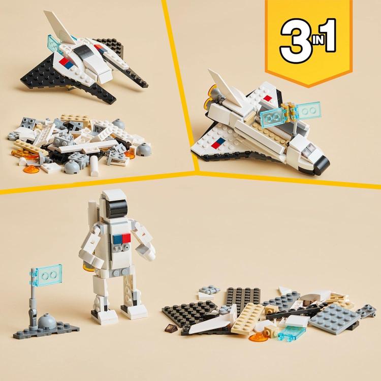 Lego - Creator - Set 31134 (3 In 1 Astronauta, Astronave Giocattolo) 144Pz 9+