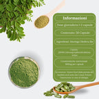 Organic Moringa Oleifera in Capsules | 50 Capsules