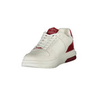 TOMMY HILFIGER Scarpe Sneakers Uomo Rosse con Dettagli a Contrasto e Plantare Removibile