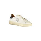 BLAUER Sneakers Uomo Bianche con Lacci e Dettagli a Contrasto Blu