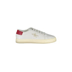 CALVIN KLEIN Men's White Sneakers with Contrast Details