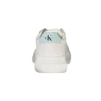 CALVIN KLEIN Scarpe Sneakers Donna Bianche con Dettagli a Contrasto