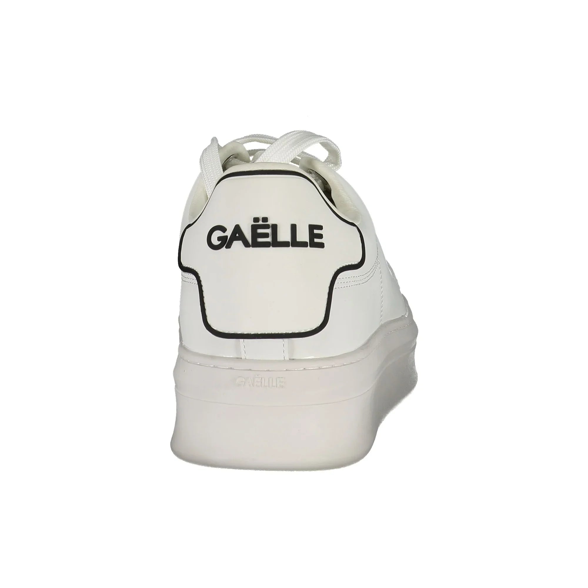 GAELLE PARIS Men's White Sneakers with Contrast Details