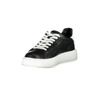 BLAUER Scarpe Sportive Donna Nere con Strass e Dettagli Bianchi