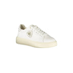 BLAUER Women's White Sneakers with Laces and Studded Appliques