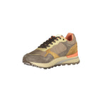 BLAUER Men's Brown Sneakers with Removable Footbed and Logo