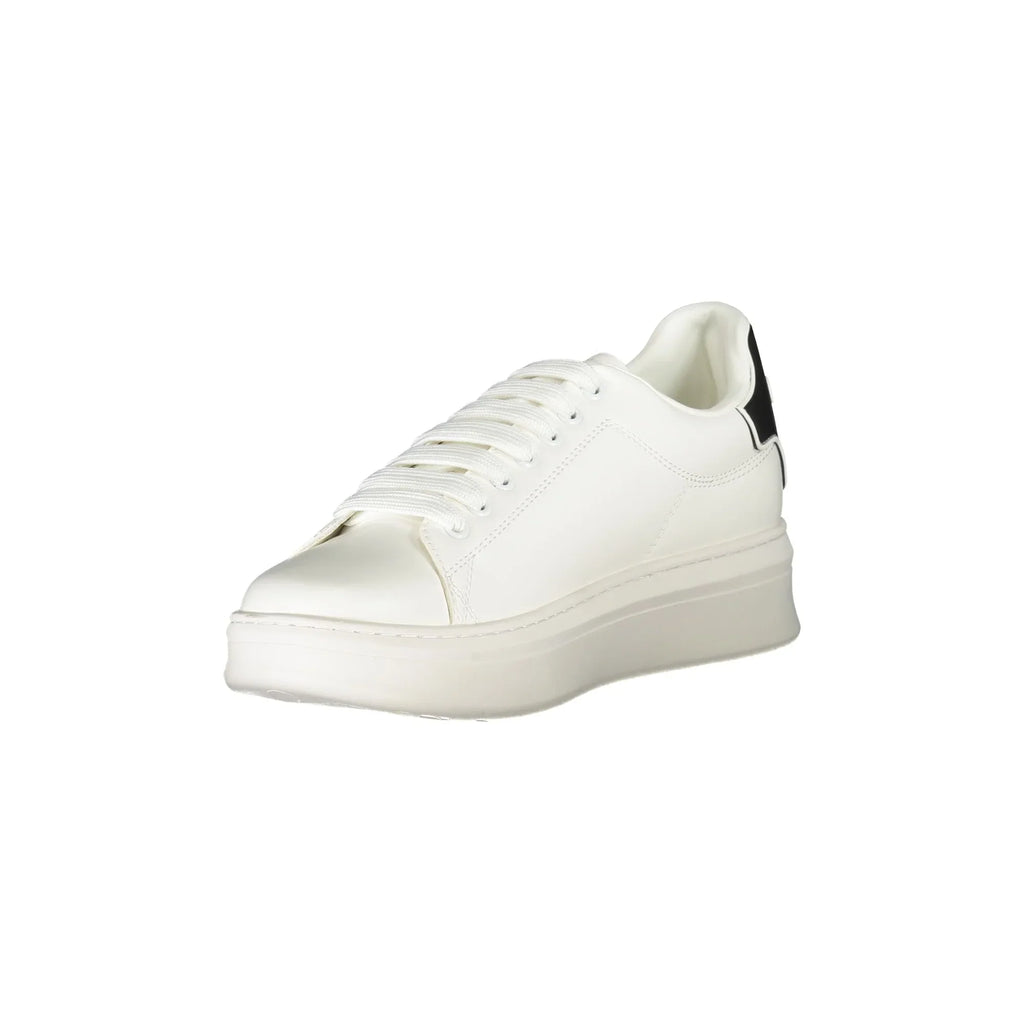 GAELLE PARIS Scarpe Sneakers Uomo Bianche con Dettagli a Contrasto