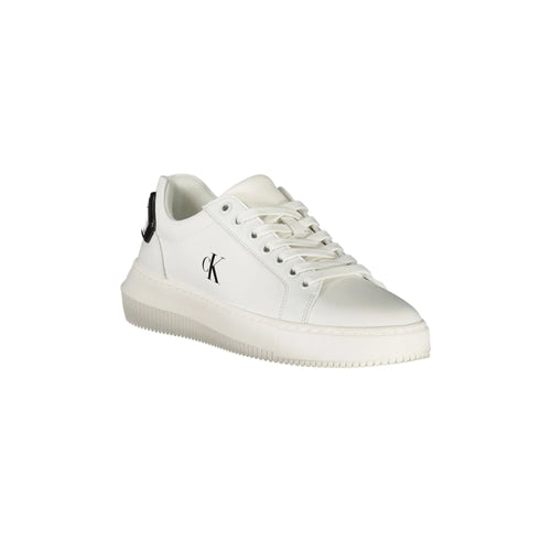 CALVIN KLEIN Calzature Sportive Donna Bianche con Dettagli Neri