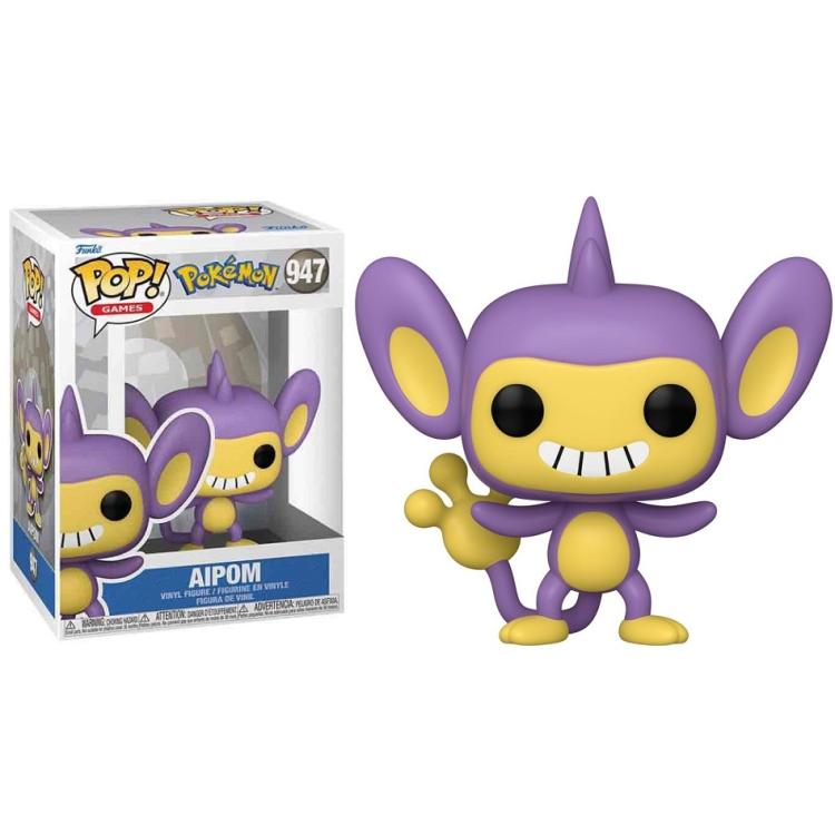Funko Pop! Games Pokémon - (947) Aipom (EMEA) Vinyl Figure 9cm