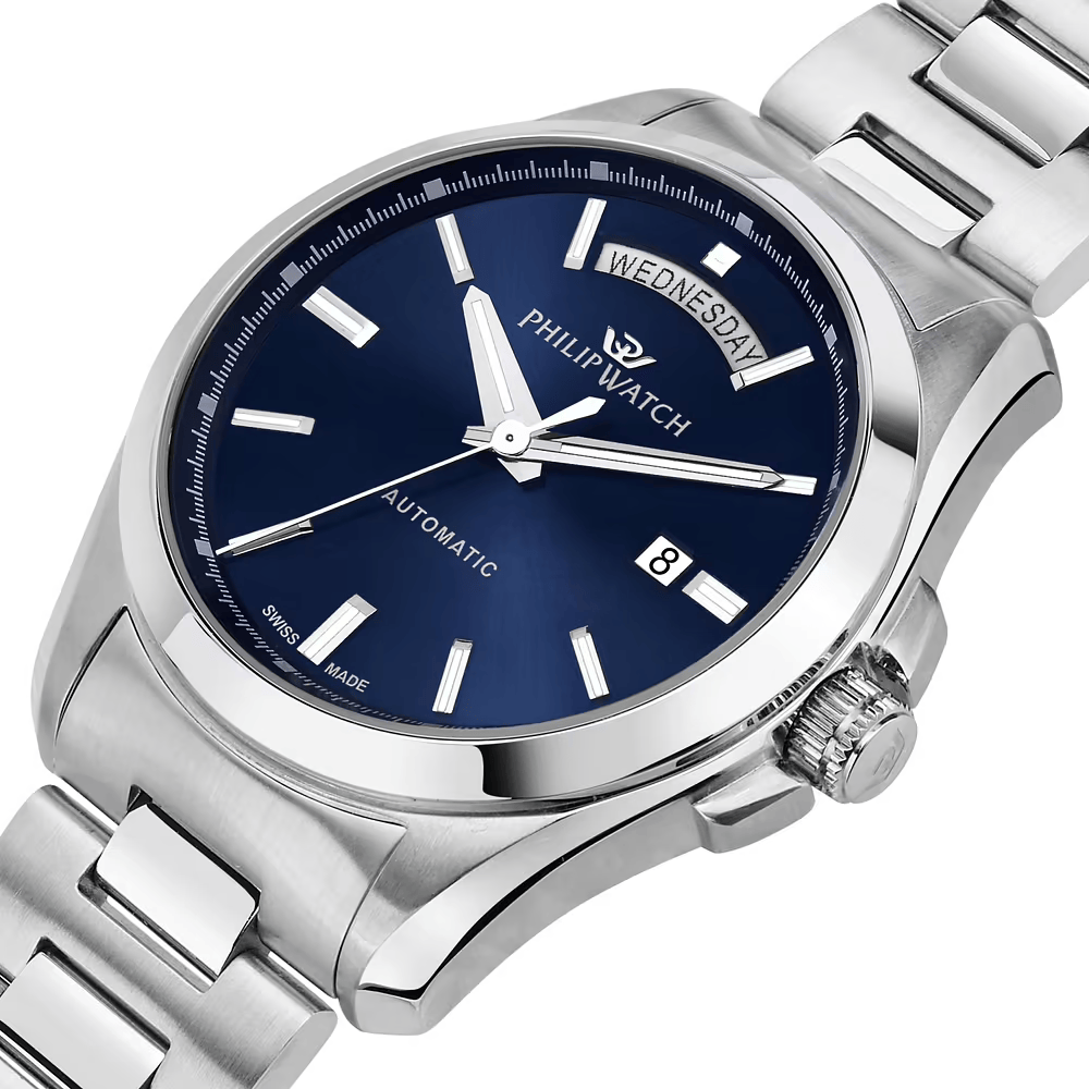 Philip Watch Amalfi Automatic R8223 day-date blue