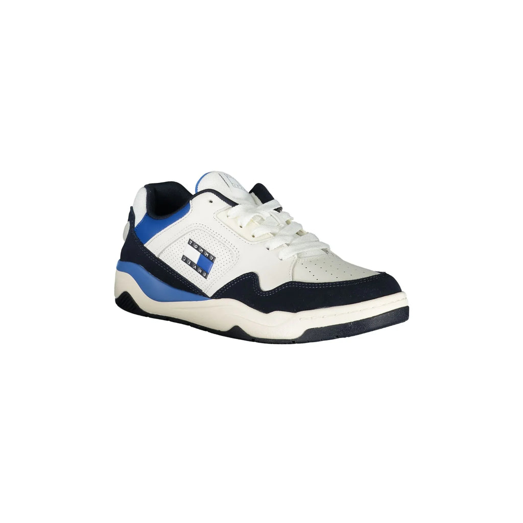 TOMMY HILFIGER Scarpe Sneakers Uomo Blu con Dettagli a Contrasto