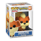 Funko Pop! Games Pokémon - (597) Growlithe Figure Vinyl Arcanine Fire Evo 9Cm