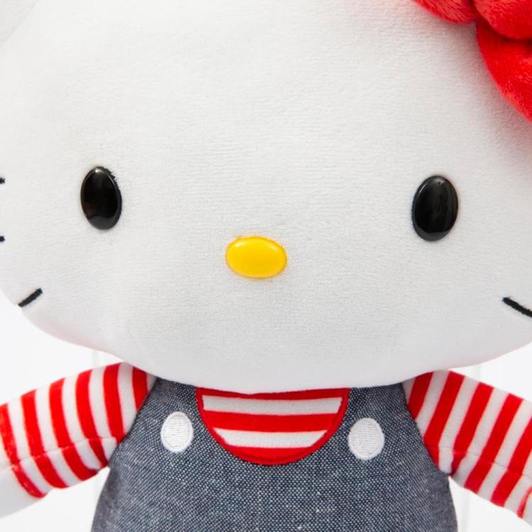 Hello Kitty Plush Blue Jeans Romper 30cm Soft Collectible Toy PLH1077