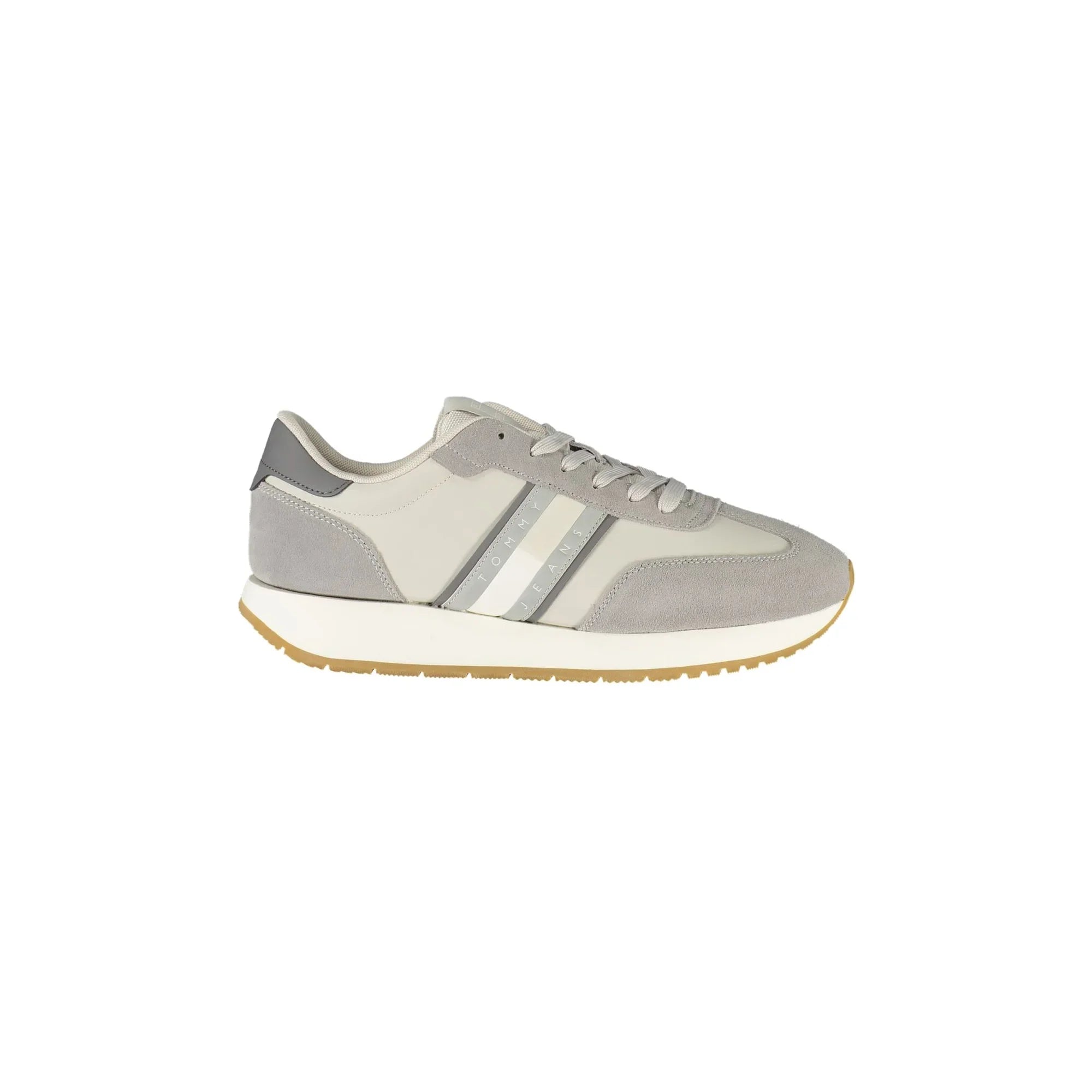 TOMMY HILFIGER Men's Grey Sneakers with Contrast Details