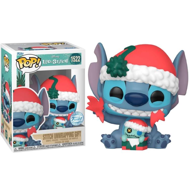 Funko Pop! Disney Lilo and Stitch (1522) Stitch Unwrapping Gift Special Edition