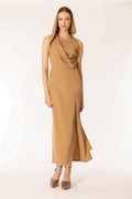 hooded long dress