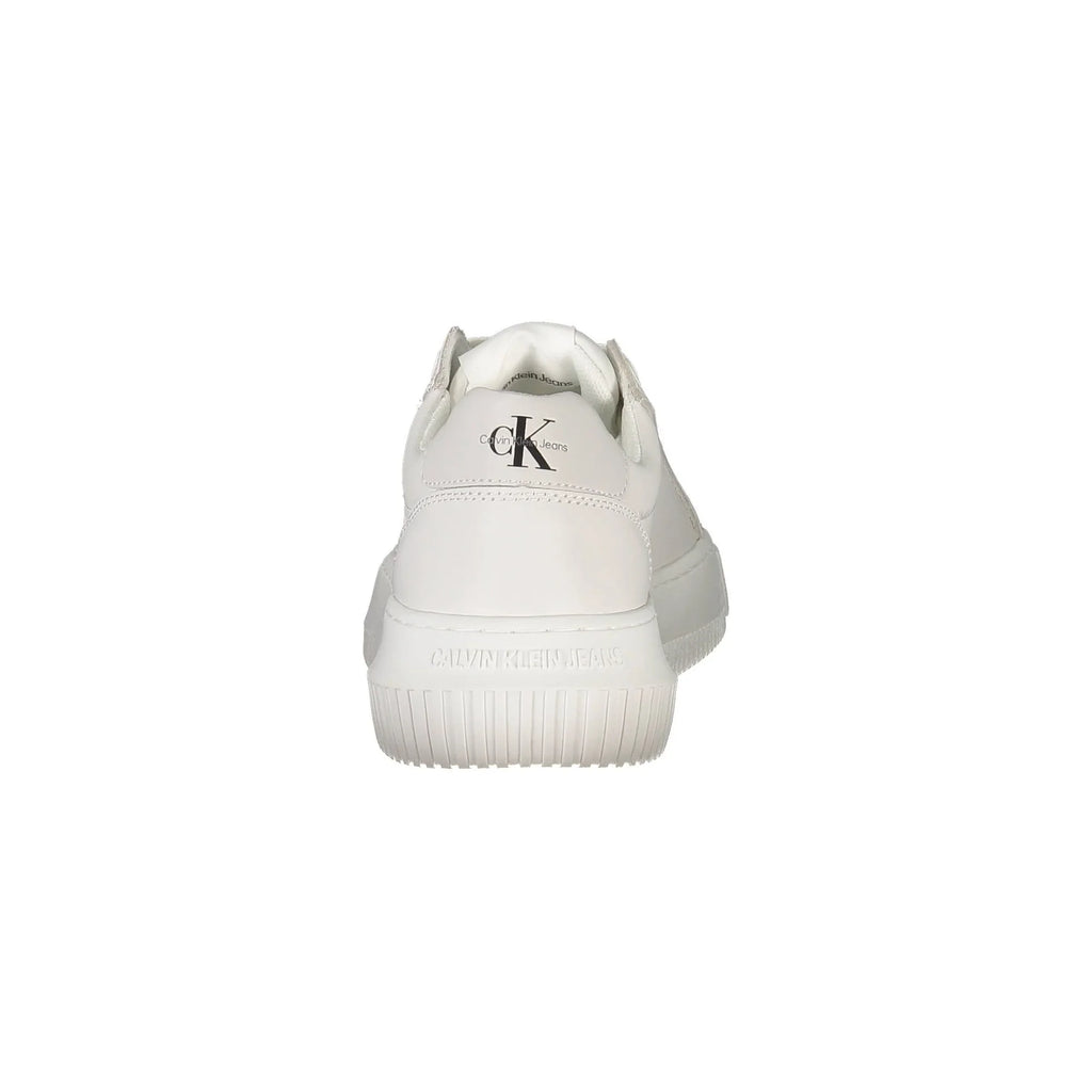 CALVIN KLEIN Scarpe Sneakers Donna Bianche con Dettagli a Contrasto