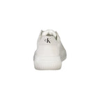 CALVIN KLEIN Scarpe Sneakers Donna Bianche con Dettagli a Contrasto