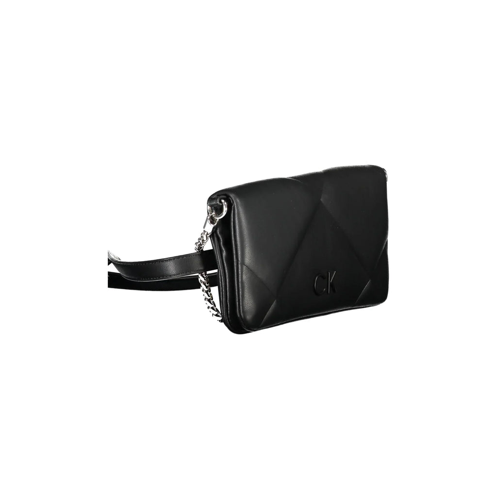 Calvin Klein Women's Black Convertible Bag with Chain and Belt