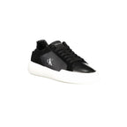 CALVIN KLEIN Sneakers Uomo Nere con Lacci e Dettagli Bianchi