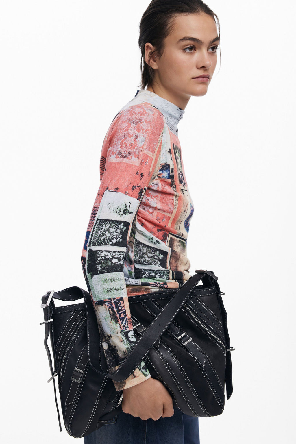DESIGUAL Women's Black Fibonacci Buxton Shoulder Bag