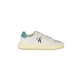 CALVIN KLEIN Men's White Lace-up Sneakers with Logo