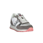 NAPAPIJRI SHOES Women's White Athletic Shoes with Double Laces