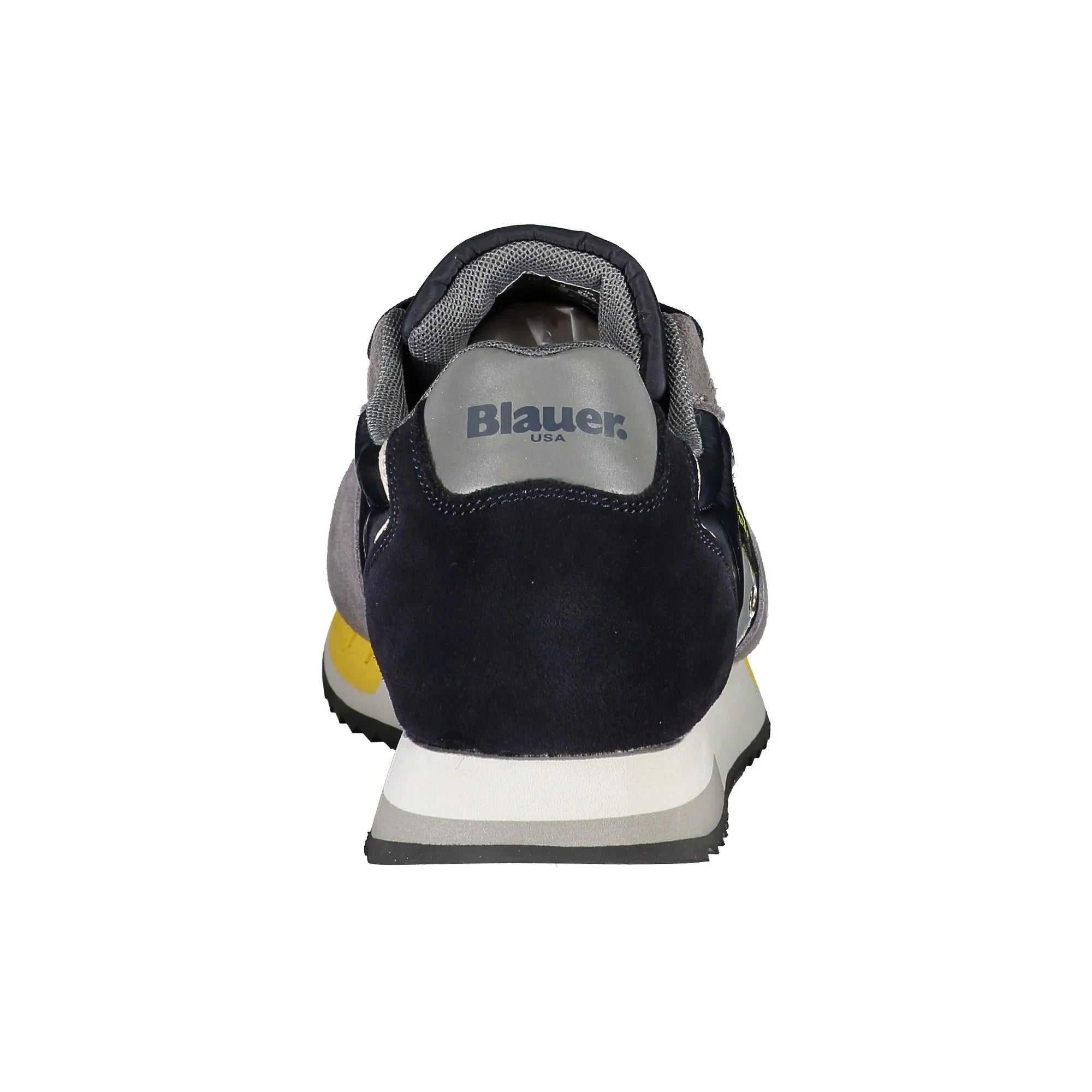 BLAUER Men's Blue Sneakers with Contrast Details