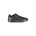 TOMMY HILFIGER Men's Black Sneakers with Logo and Removable Insole