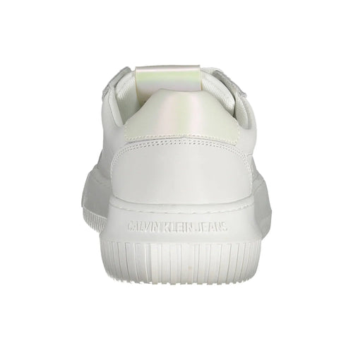 CALVIN KLEIN Women's White Sneakers with Logo Details