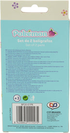CYP Brands Pokemon Set Di 2 Penne - Pikachu E Eeve - Prodotto Ufficiale Nuovo