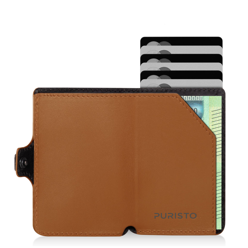 KLIK Minimal SLIM without coin pocket Mirum Cognac