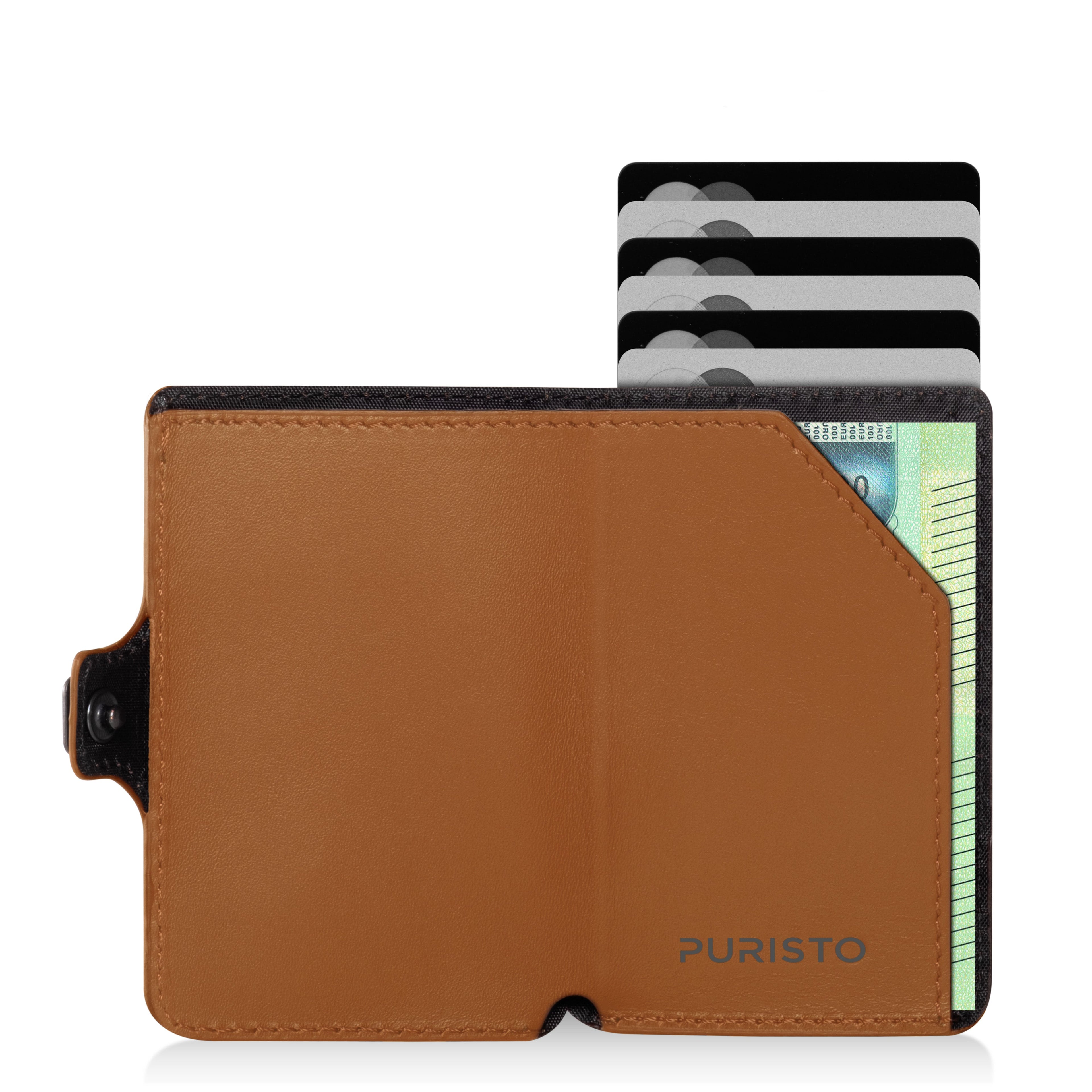 KLIK Minimal SLIM without coin pocket Mirum Cognac
